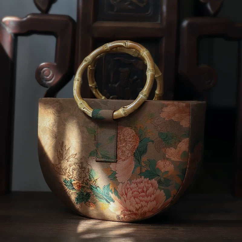 Oriental Grace Silk Handle Bag – Chinese Heritage Gift