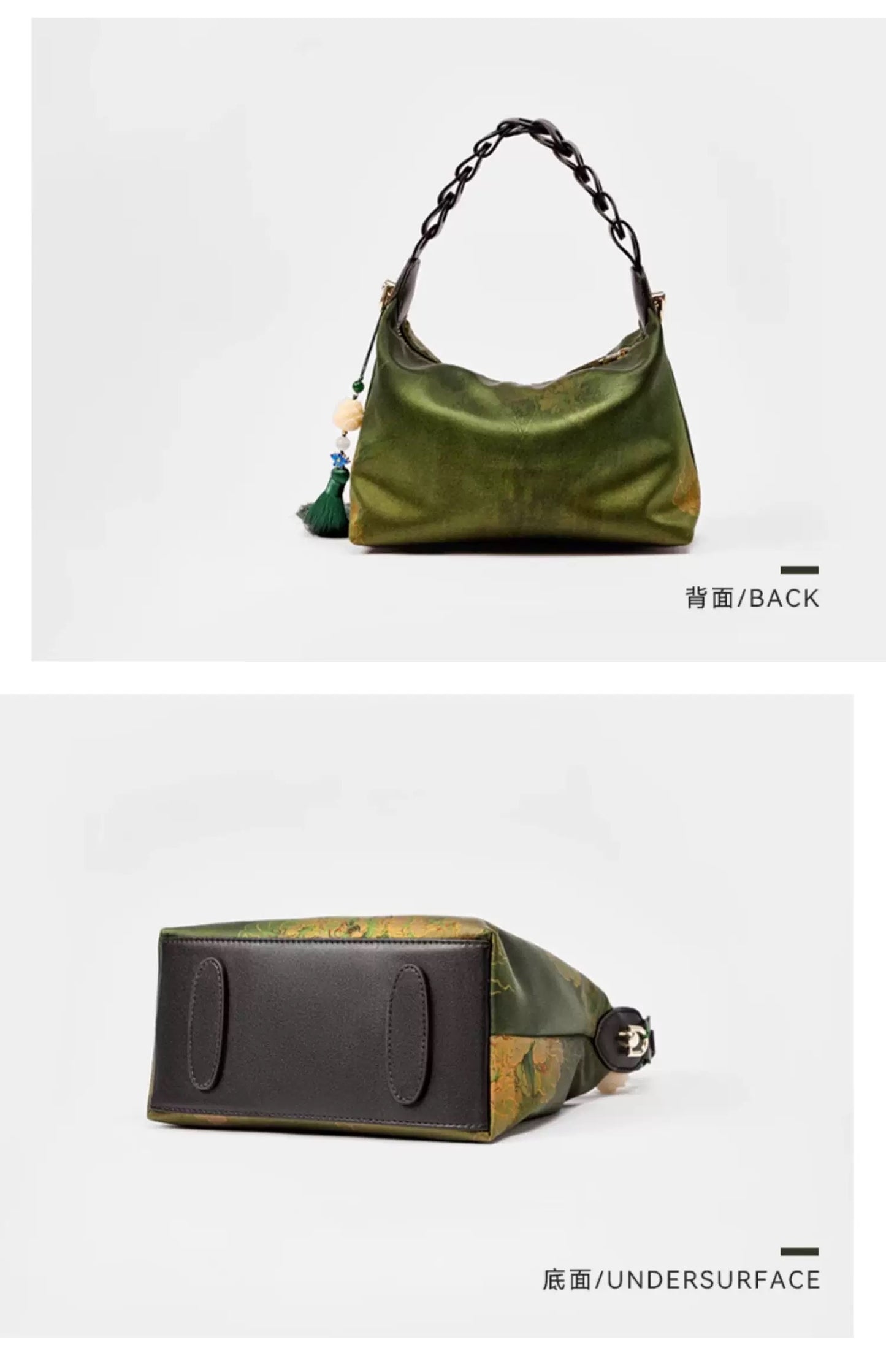 Emerald Peony Silk Handbag – Chinese Premium Silk Gift