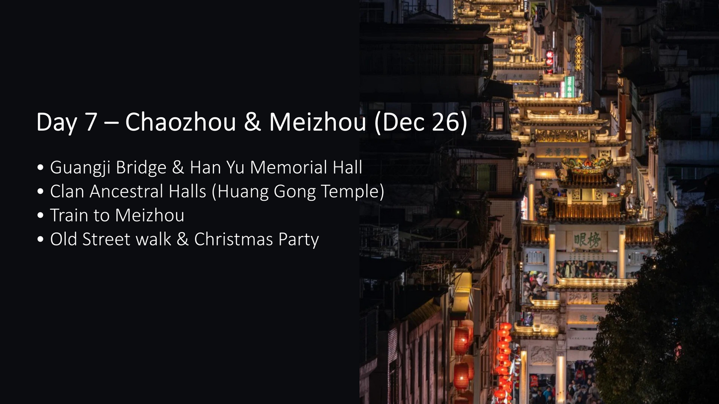 Warm South China Winter Journey: 10 Days of Culture & Innovation