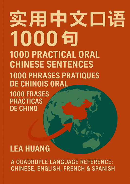 1000 practical oral chinese sentences(Quadrilingual reference: CH EN FR ES)